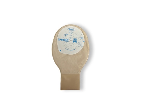 Триоцел-Д Однокомпонентный калоприёмник, дренируемый, прозрачный, 7-50 мм, ТРЦ-Д