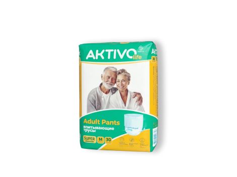 AKTIVO life Подгузники-трусы для взрослых, размер М, 30 шт