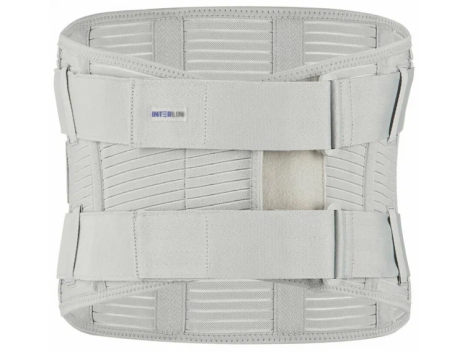INTERLIN Бандаж-корсет пояснично-крестцовый для поддержки спины, серый, размер XL, SL B04-XL