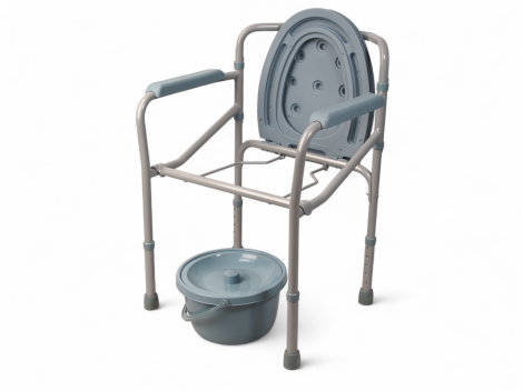 Ergoforce Кресло-туалет складное со спинкой, E-0801