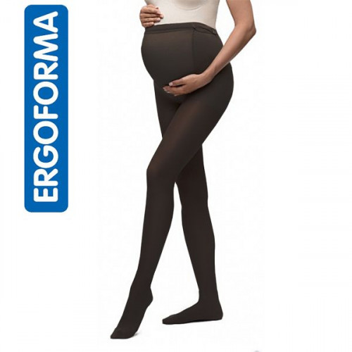 Ergoforma UP Колготки компрессионные для беременных, 1 класса компрессии с закрытым носком, черные (EU 113)