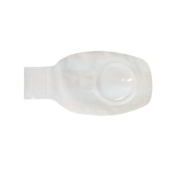 BBraun Almarys Preference drainable pouches transparent, прозрачный мешок для илеостомы с гибким мягким зажимом (дренируемый), двухкомп., 50 мм (73450RU)